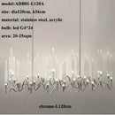 Decorbites crystal branch chandelier gold dining room led light