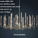 Decorbites crystal branch chandelier gold dining room led light