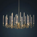 Decorbites crystal branch chandelier gold dining room led light