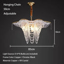 Decorbites crystal butterfly gold tassel chandelier living room light