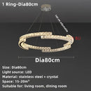 Modern decorbites crystal ceiling chandelier living room led light