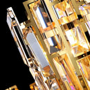 DecorBites™ Crystal Ceiling Chandelier: Modern Stainless Steel Lustre Lighting for Home Decor