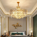 DecorBites™ Crystal Ceiling Chandelier: Modern Stainless Steel Lustre Lighting for Home Decor