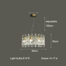 Postmodern gold decorbites crystal ceiling chandelier living room