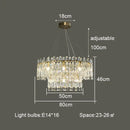 DecorBites™ Crystal Ceiling Chandelier: Postmodern Luxury Indoor Lighting for Living Room, Dining Room & Bedroom