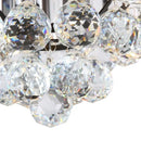 Luxury black and dark wood crystal ceiling fan for living room