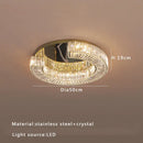 Luxury gold tiered crystal ceiling lamp living room chandelier
