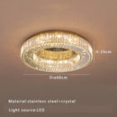 Luxury gold tiered crystal ceiling lamp living room chandelier