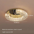 Luxury gold tiered crystal ceiling lamp living room chandelier