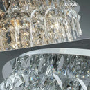 Luxury modern black crystal ceiling lamp for living room indoor light