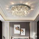 Luxury modern black crystal ceiling lamp for living room indoor light