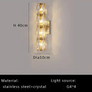 Luxury gold crystal ceiling lamp for living room