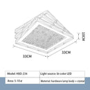 Modern gold square crystal ceiling lamp bedroom luxury led lighting