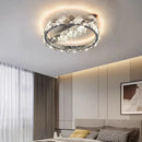 DecorBites™ Crystal Ceiling Lamp: Modern Luxury Dimmable Lighting for Living Dining Bedroom