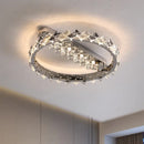 DecorBites™ Crystal Ceiling Lamp: Modern Luxury Dimmable Lighting for Living Dining Bedroom