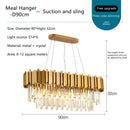 DecorBites™ Crystal Ceiling Lamp: Modern Luxury Gold Round LED Living Room Lighting Fixtures