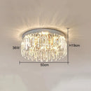 Modern chrome crystal ceiling lamp for living room luxury led lighting