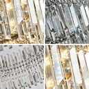 Modern chrome crystal ceiling lamp for living room luxury led lighting