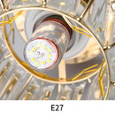 Modern gold crystal ceiling lamp for hallway and aisle decor
