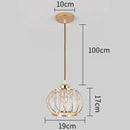 Modern gold crystal ceiling lamp for hallway and aisle decor