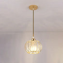 Modern gold crystal ceiling lamp for hallway and aisle decor