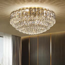 Modern golden crystal ceiling lamp for living room