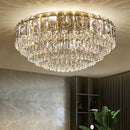 Modern golden crystal ceiling lamp for living room