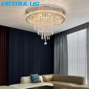 DecorBites™ Crystal Ceiling Lamp Smart LED Chandelier Remote Control Hanging Decor