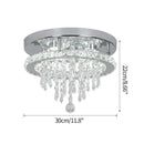 DecorBites™ Crystal Ceiling Lamp Smart LED Chandelier Remote Control Hanging Decor