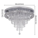 DecorBites™ Crystal Ceiling Lamp Smart LED Chandelier Remote Control Hanging Decor