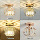 DecorBites™ Crystal Ceiling Light Fixture E26 E27 Modern Glod Black Chandelier