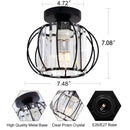 DecorBites™ Crystal Ceiling Light Fixture E26 E27 Modern Glod Black Chandelier