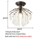 DecorBites™ Crystal Ceiling Light: Luxury Modern Chandelier for Home Living Spaces