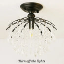 DecorBites™ Crystal Ceiling Light: Luxury Modern Chandelier for Home Living Spaces