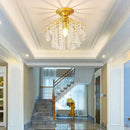 DecorBites™ Crystal Ceiling Light: Luxury Modern Chandelier for Home Living Spaces