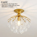 DecorBites™ Crystal Ceiling Light: Luxury Modern Chandelier for Home Living Spaces