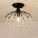 DecorBites™ Crystal Ceiling Light: Luxury Modern Chandelier for Home Living Spaces