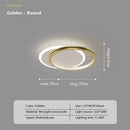 Modern gold crystal ceiling light for bedroom and living room