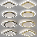 Modern gold crystal ceiling light for bedroom and living room
