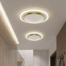 Modern gold crystal ceiling light for bedroom and living room
