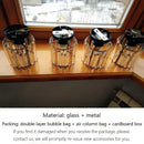 Modern black & gold crystal ceiling lights bedroom glass lamp