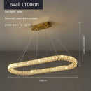 DecorBites™ Crystal Ceiling Lights: Modern Luxury Dimmable LED Chandelier for Living Room