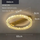 DecorBites™ Crystal Ceiling Lights: Modern Luxury Dimmable LED Chandelier for Living Room