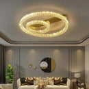 DecorBites™ Crystal Ceiling Lights: Modern Luxury Dimmable LED Chandelier for Living Room