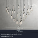 DecorBites™ Crystal Ceiling Pendant Lights for Dining Room, Luxury Designer Foyer Decor Lighting
