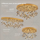 Postmodern gold decorbites crystal chandelier dining room butterfly light