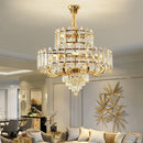 Luxury gold multi-tier decorbites crystal chandelier dining room light