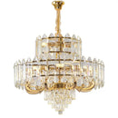 Luxury gold multi-tier decorbites crystal chandelier dining room light
