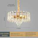 Luxury gold multi-tier decorbites crystal chandelier dining room light