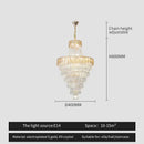 Elegant chrome multi tier crystal chandelier living room art